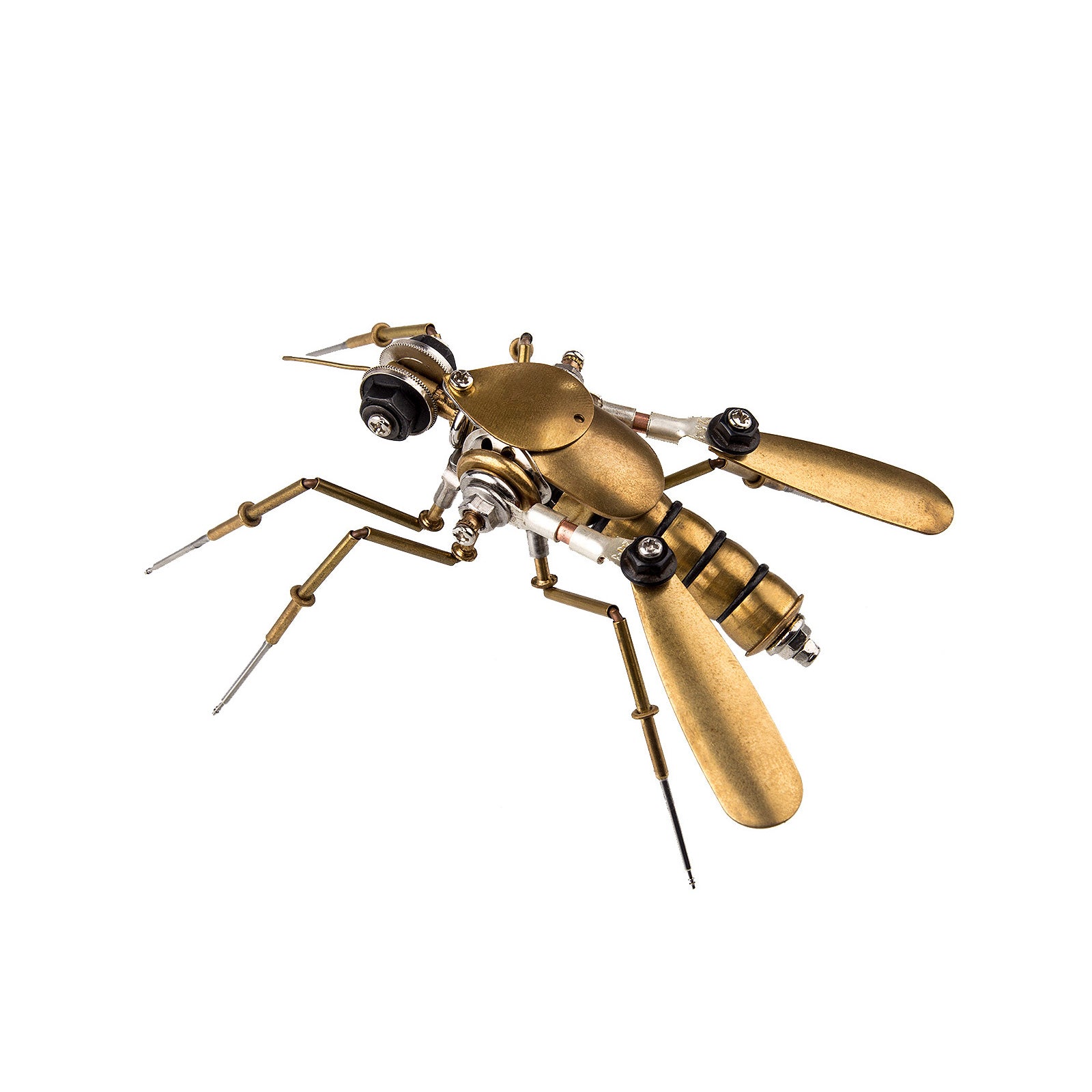 Tiny Steampunk Insects 3D Metal Bugs Mosquito Earwigs Bee Model Kits G