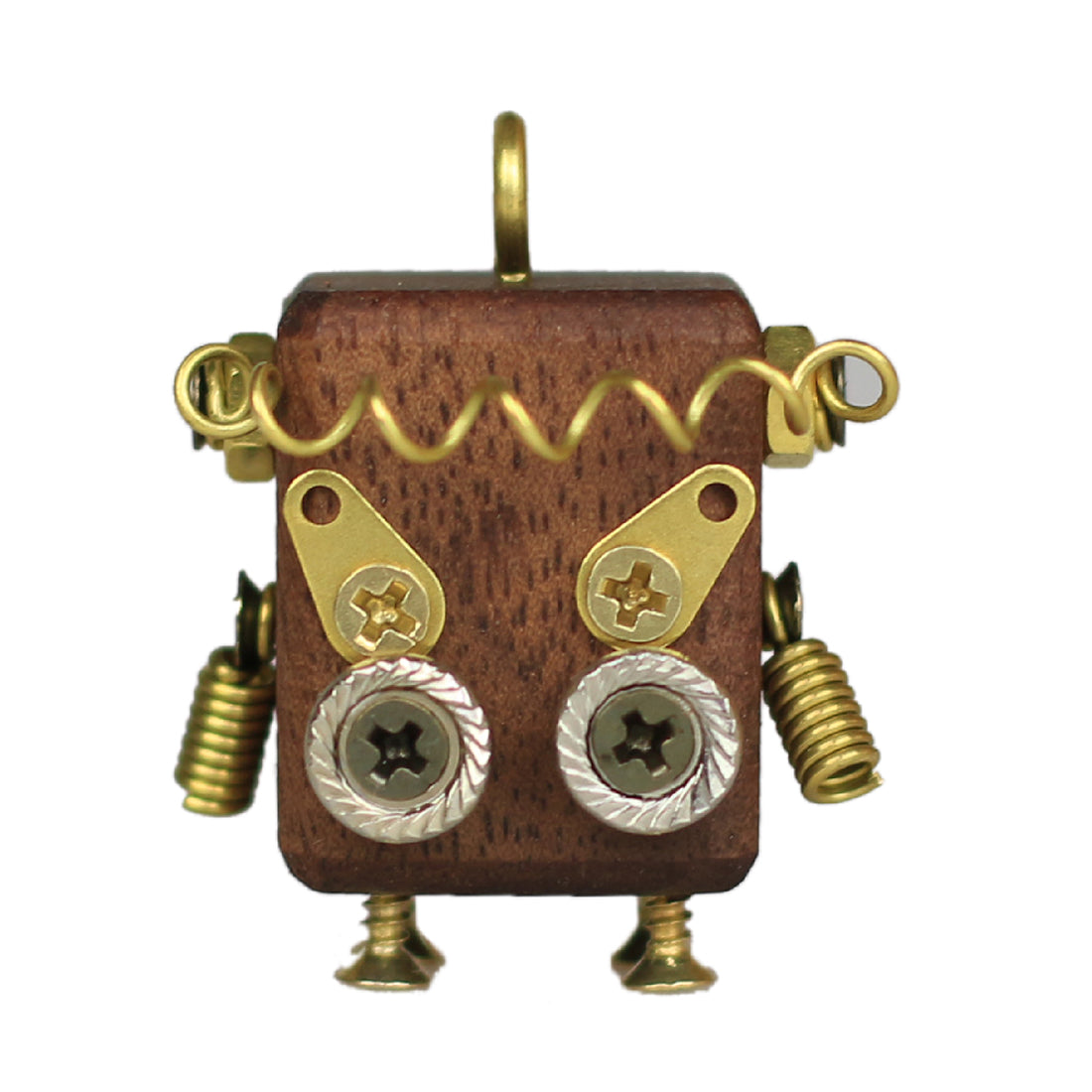Upgrade 20Pcs DIY Steampunk Wooden Robot Figure Materials Package Kit Crafts