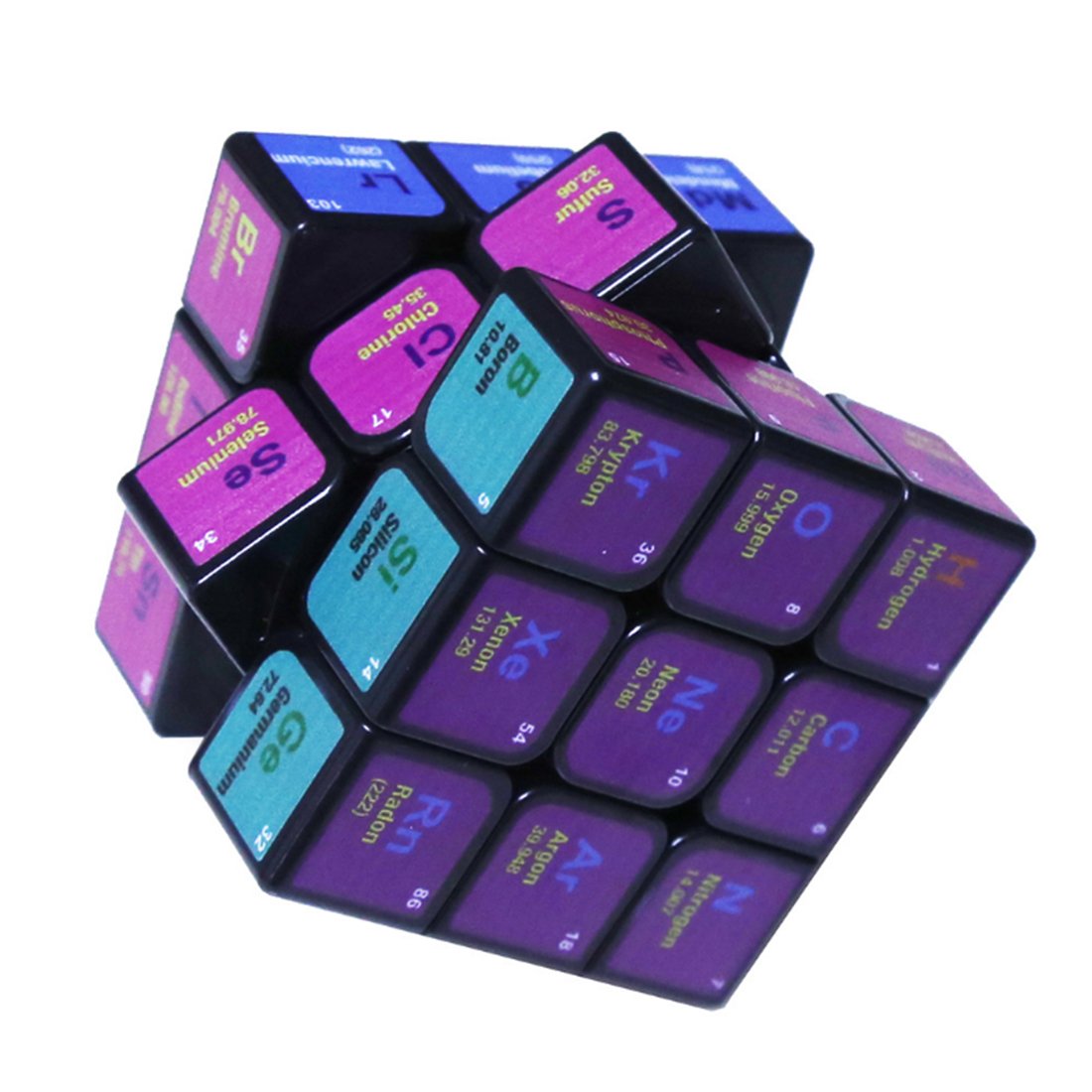 UV Chemical Element 3x3 Cube