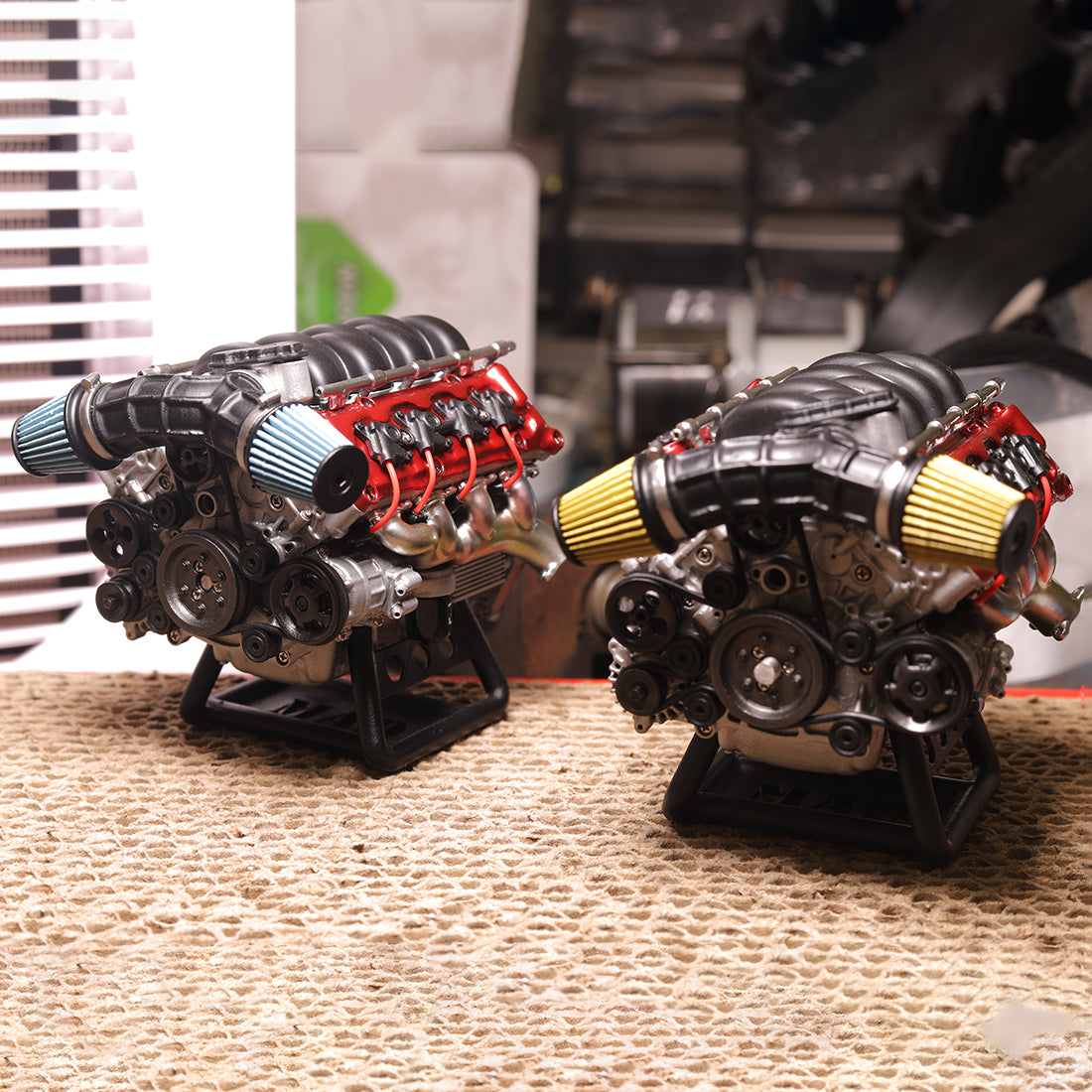 Rc Ic Engine MAD RC V8 Engine Internal Combustion Engine Model Original Color