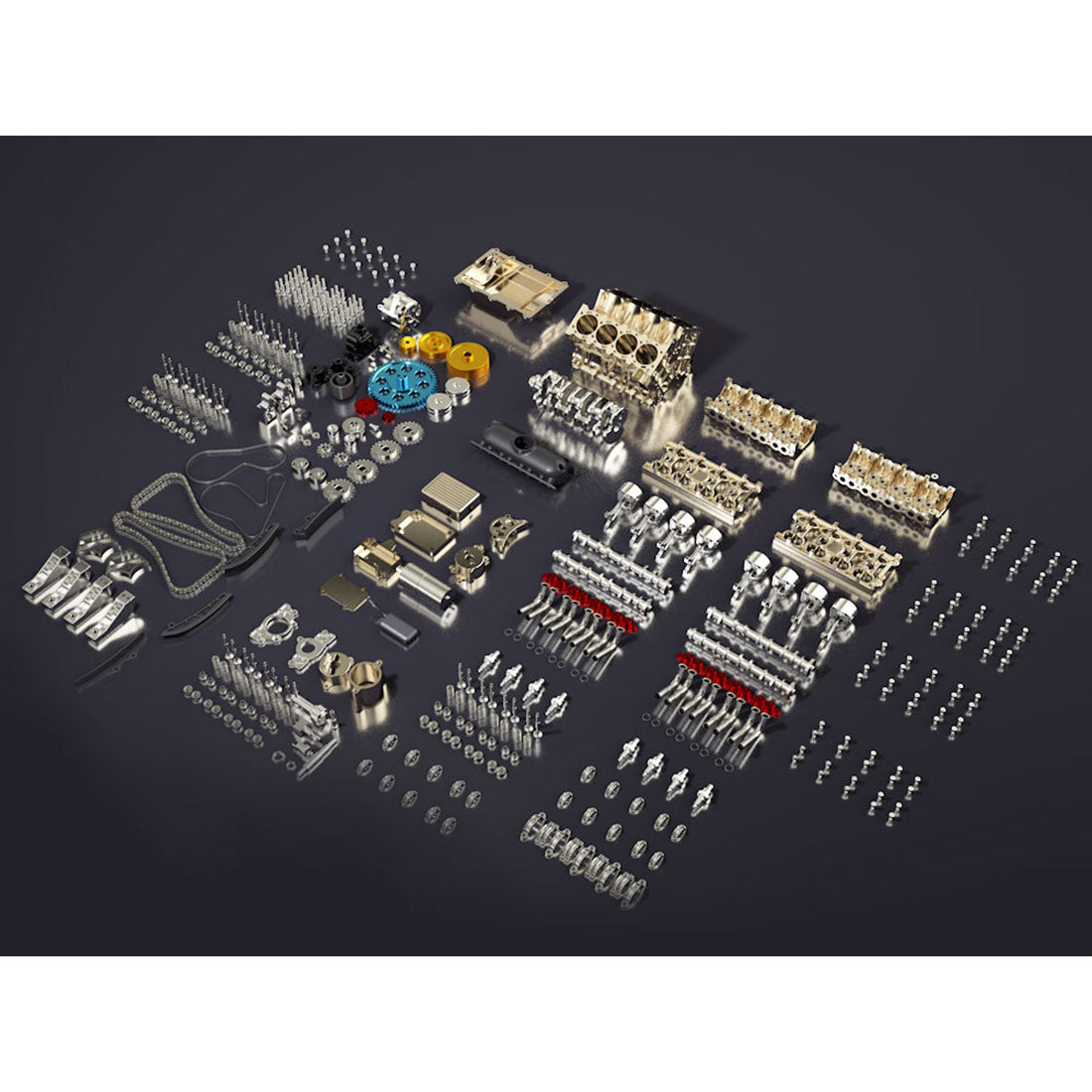 Custom Build V8 Engine | 3D model
