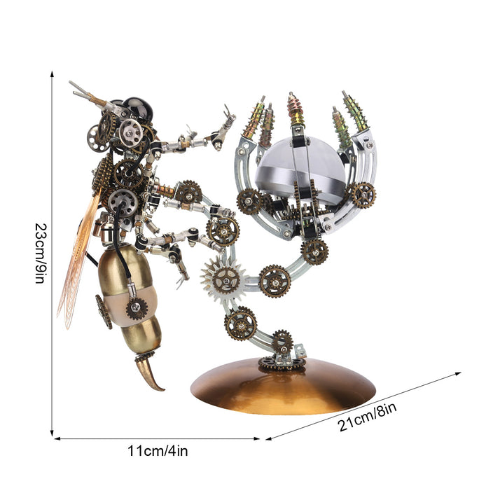 Wasp Nest In Garden Trees Lamp Steampunk Metal Model Kits 727pcs
