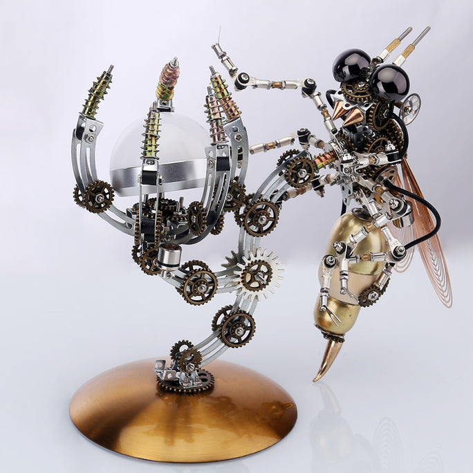 Wasp Nest In Garden Trees Lamp Steampunk Metal Model Kits 727pcs