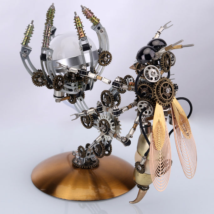 Wasp Nest In Garden Trees Lamp Steampunk Metal Model Kits 727pcs