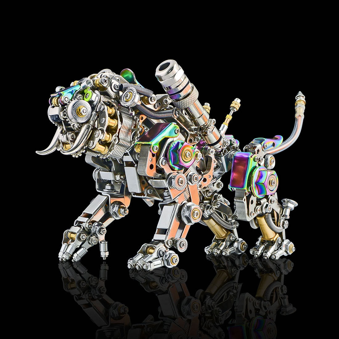 Extinct Smilodon Saber Tooth Tiger 650PCS+ 3D Metal Model Kits for Adults